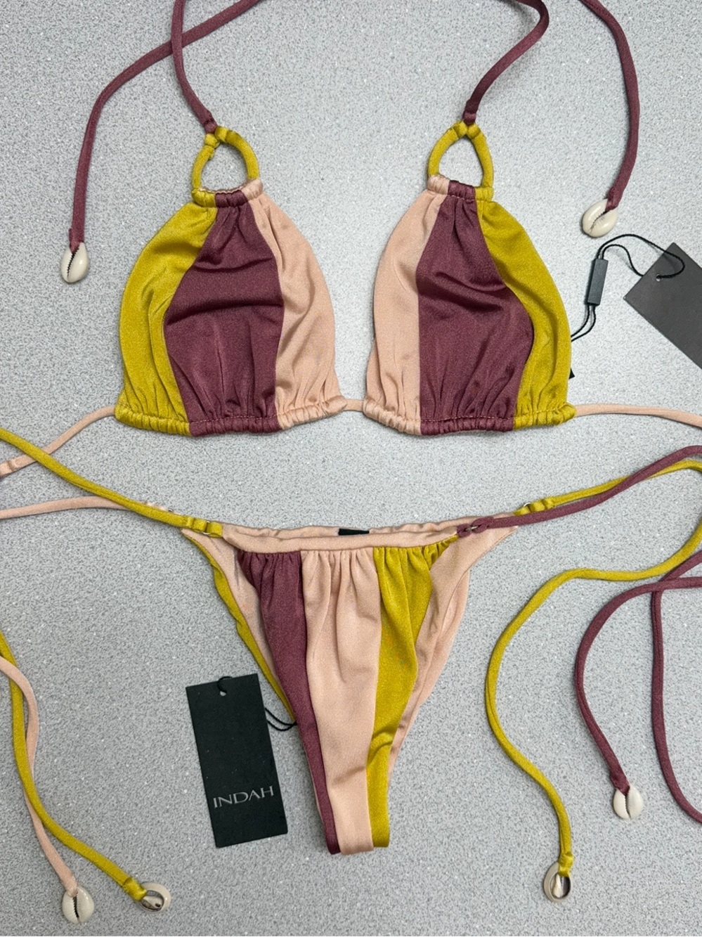NWT! INDAH Hannah Top + Agatha Bottoms Bikini Set - Picture 1 of 12